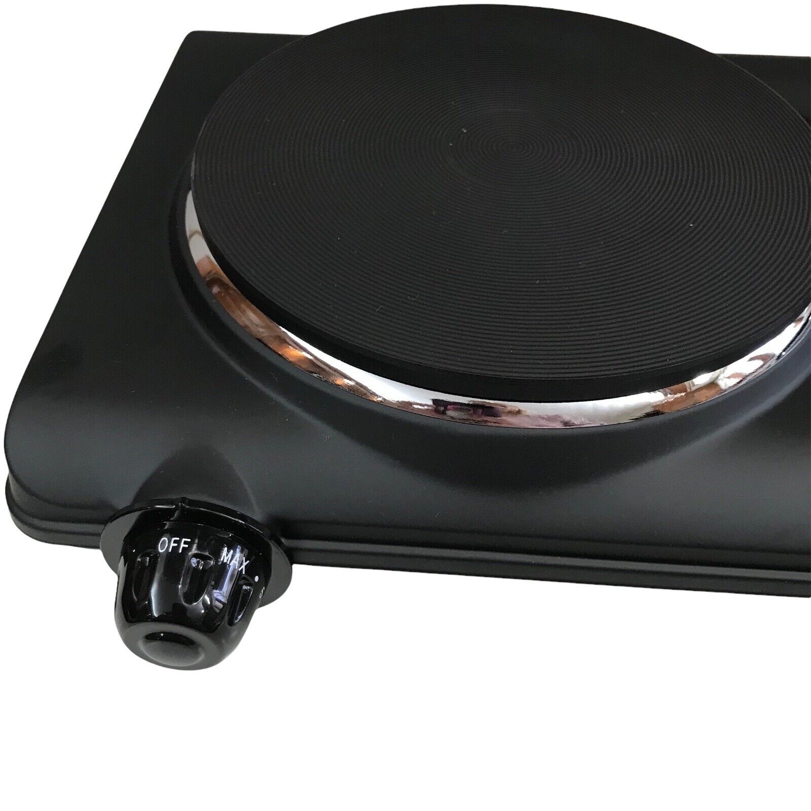 Electric Stove Cooktop  Ceramic Double Burner  Hot Plate Black NOS Camper - Fresh Stock Dated February 2026