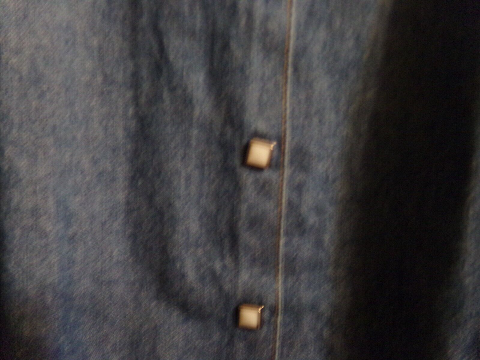 DENUM JEANS VTG SZ M DENIM LADIES SKIRT PEARL SNAP FRONT LEATHER ACCENTED PLEATS - Fresh Stock Dated March 2026