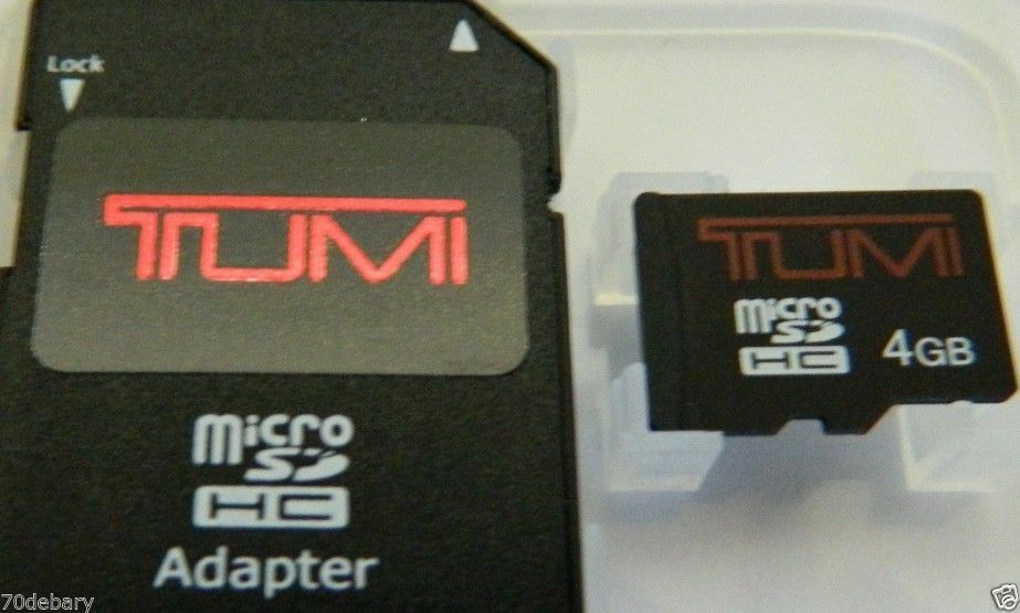 NEW Tumi 4GB Micro SD Card And Adapter Computer Camera Memory Card Chip - Fresh Stock Dated February 2026
