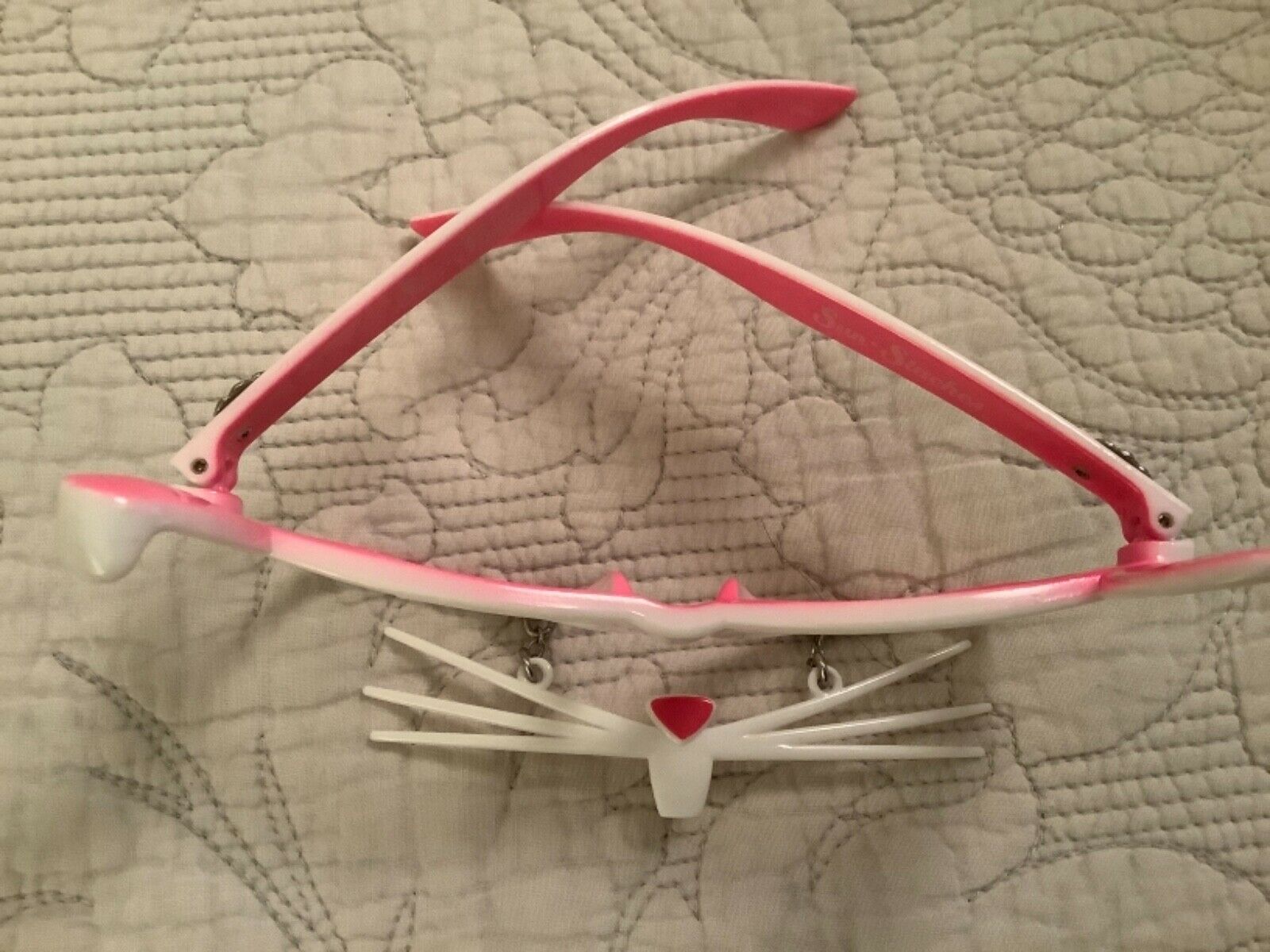 Sun Staches Bunny Sunglasses Easter Eye Glasses Whiskers Funny Mask Gift Pink - Fresh Stock Dated February 2026