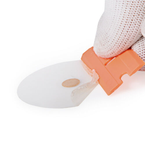 1 Scraper + 100 Pcs Plastic Double Edged Razor Blade Sticker Adhesive Glue Clean - Fresh Stock Dated February 2026