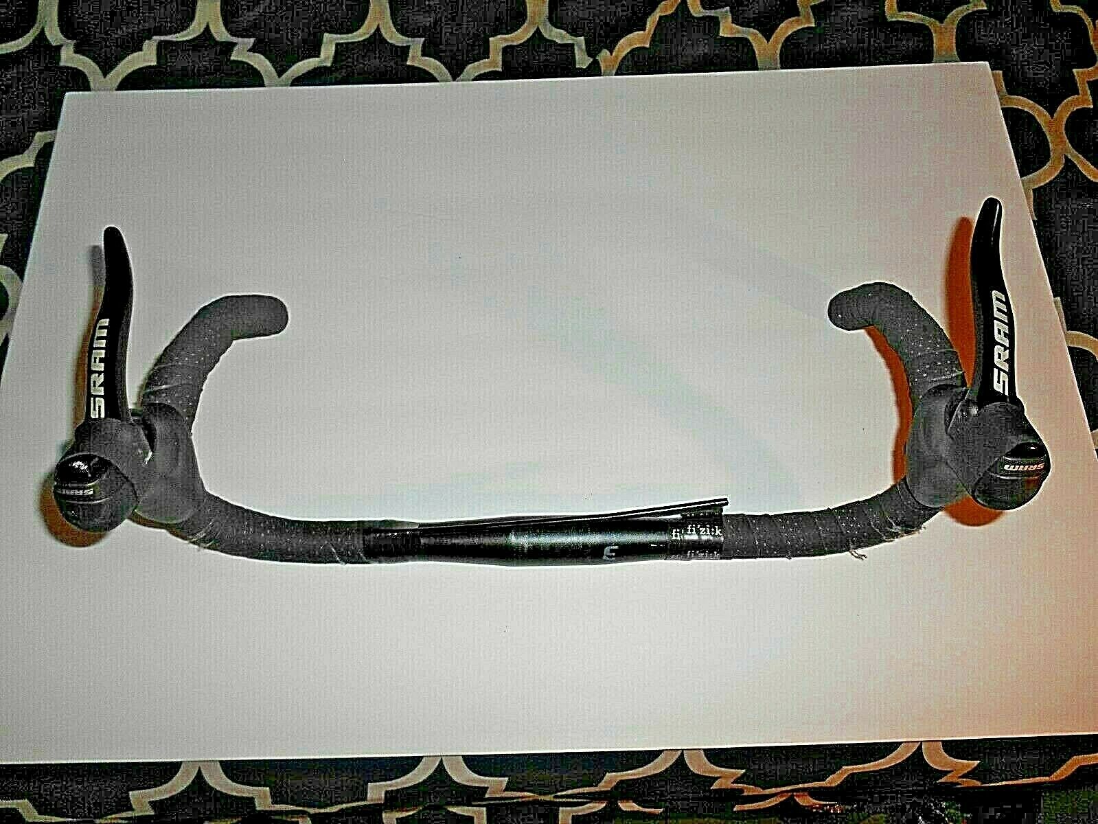 fi'zi:k LIGHTWEIGHT ALUMINUM BICYCLE HANDLE BARS W/  SRAM COMPONENT BRAKE LEVERS - Fresh Stock Dated February 2026