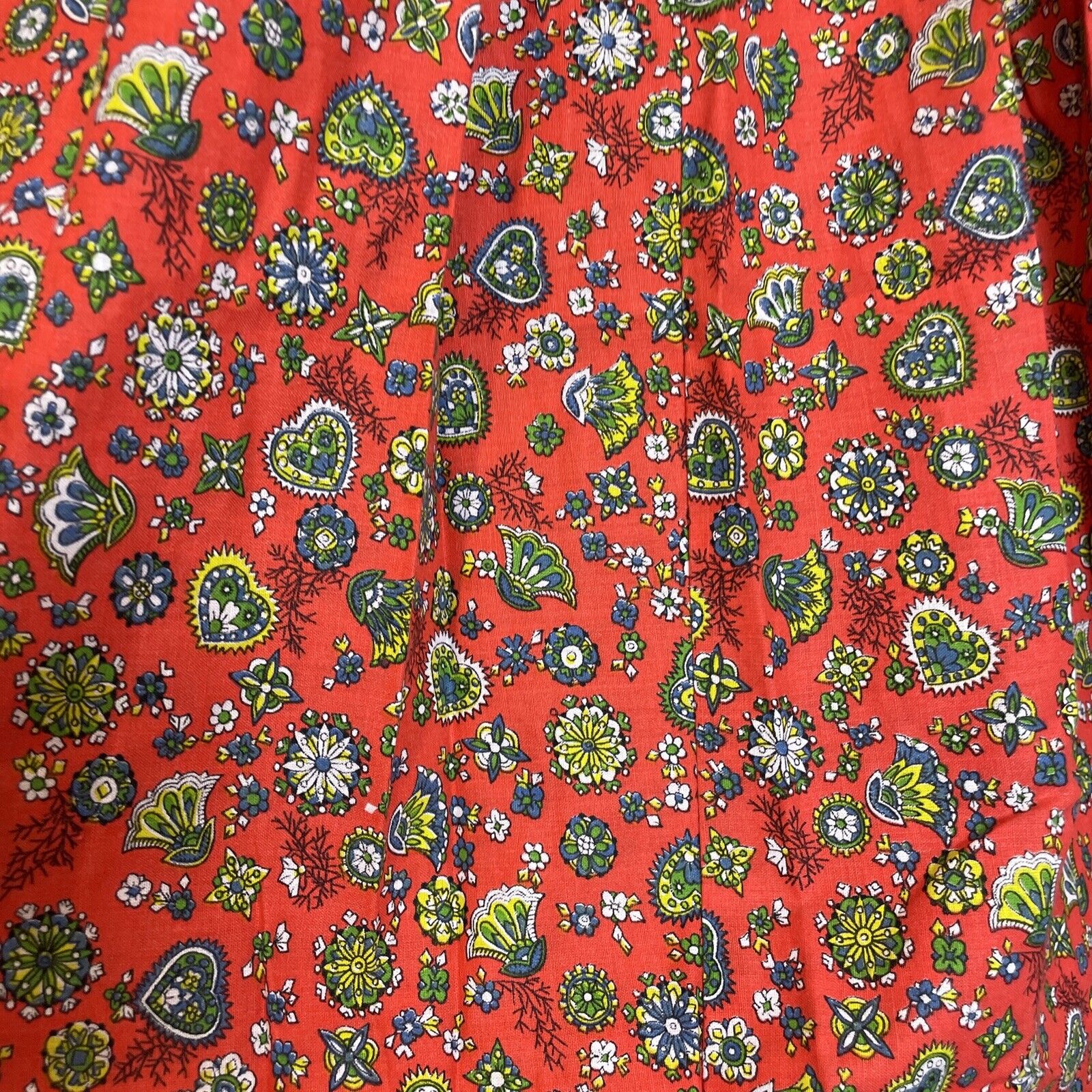 Vintage Pleated Maxi Skirt Orange Floral Long Skirt Size XS / S see Measurements - Fresh Stock Dated March 2026