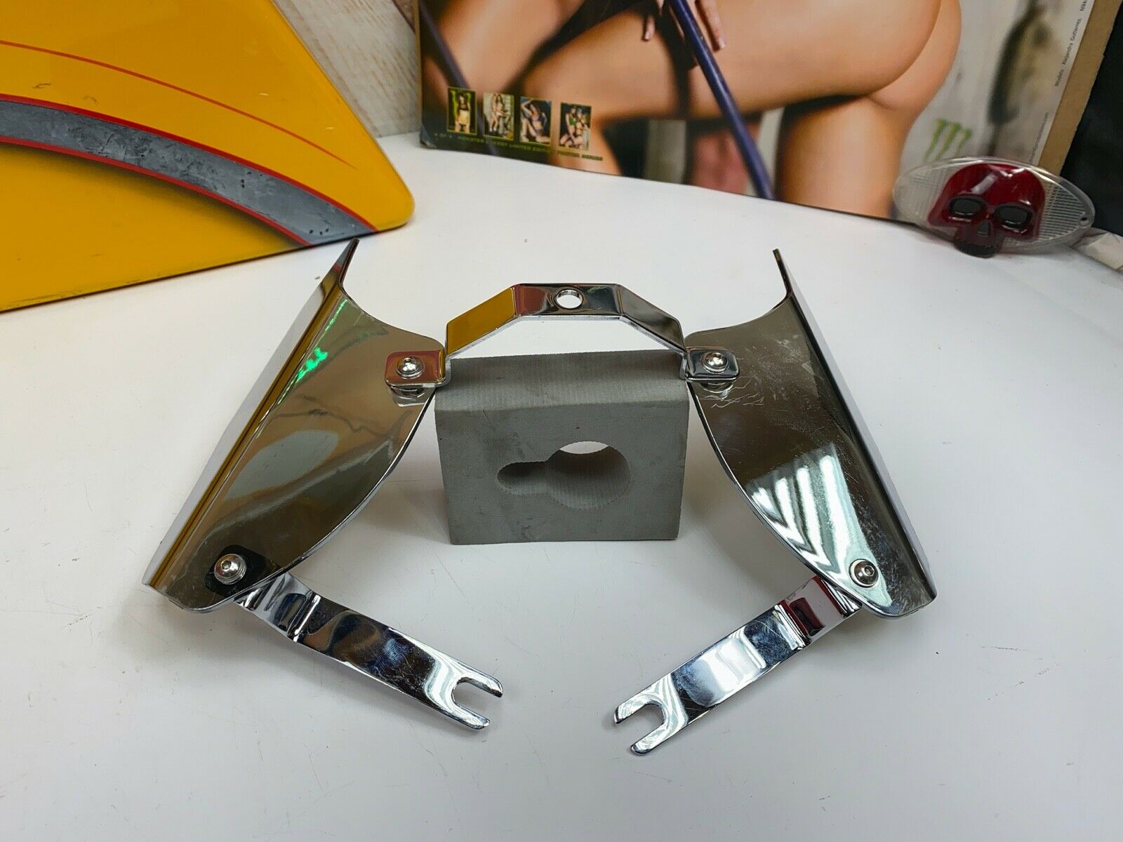 🔥00-17 Harley Kuryakyn Airmaster Smoke Heat Deflectors Softail🔥 - Fresh Stock Dated February 2026