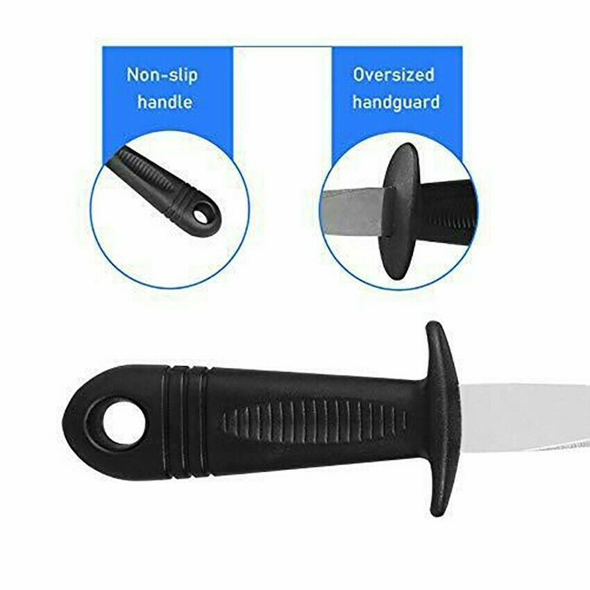 Oyster Shucking Knife Shucker Knives Opener Blank Professional and Cut Resistant - Fresh Stock Dated December 2025