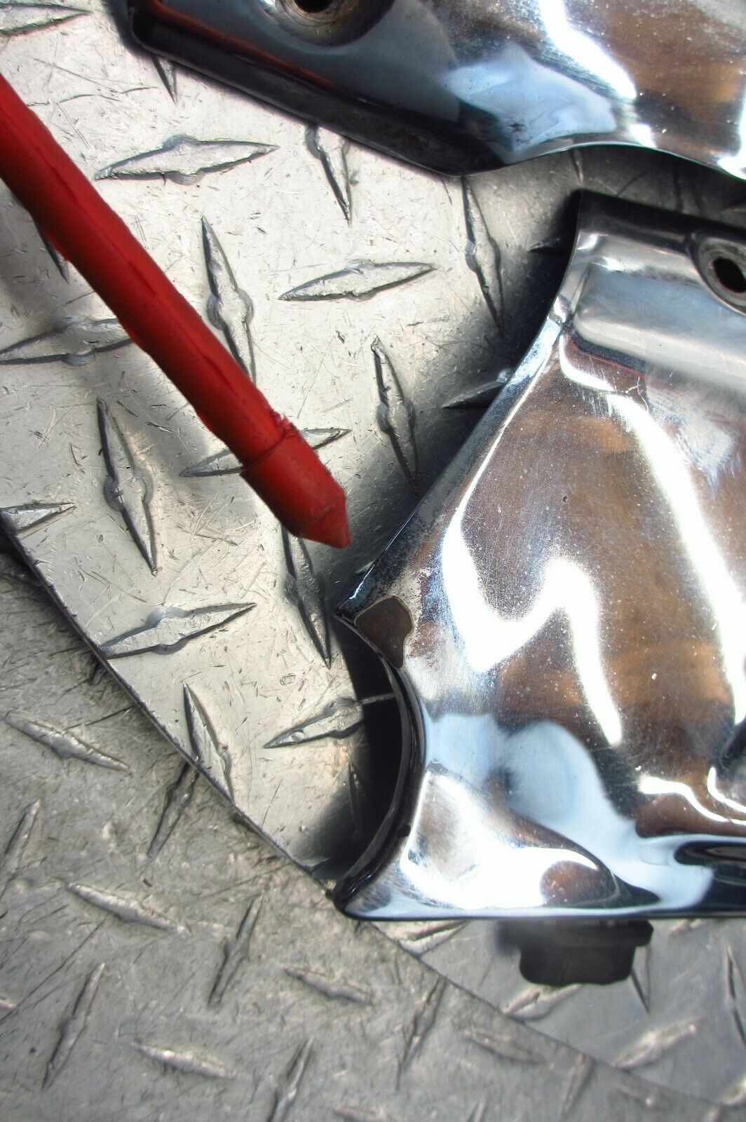 1990 88-90 Honda GL1500 Goldwing Exhaust Muffler Heat Shield Cover Side OEM - Fresh Stock Dated February 2026