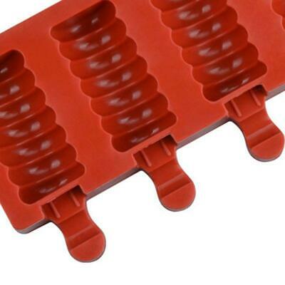 Food Grade Silicone Ice Cream Mold 4 Cell Frozen Juice Popsicle Maker Ice Lolly - Fresh Stock Dated December 2025