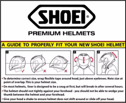 Shoei RJ Platinum-R Helmet Replacement Parts - Cheek Pads - Sizes 31-41mm - Fresh Stock Dated December 2025