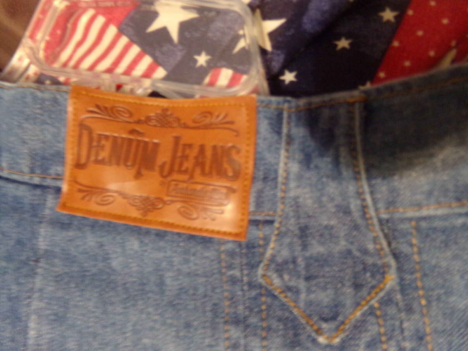 DENUM JEANS VTG SZ M DENIM LADIES SKIRT PEARL SNAP FRONT LEATHER ACCENTED PLEATS - Fresh Stock Dated March 2026