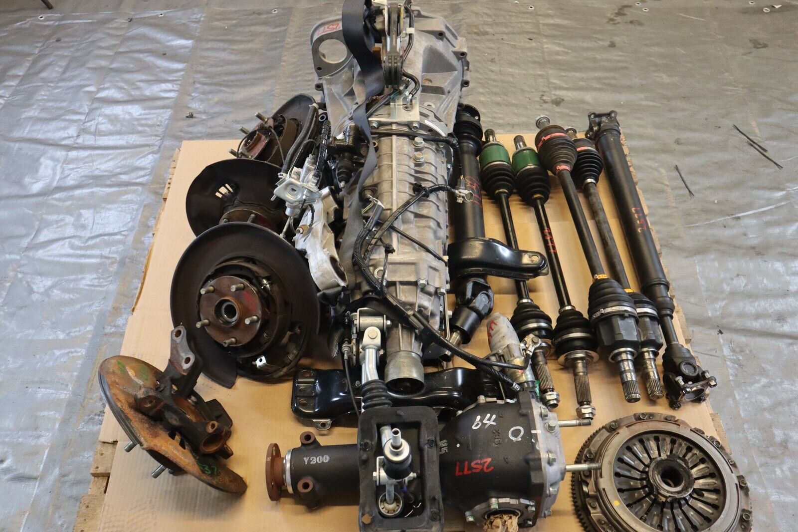 2015 SUBARU WRX STI OEM 6SPD MANUAL TRANSMISSION SWAP 95,793 TY856UW9AA #2577 - Fresh Stock Dated February 2026