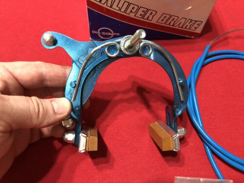 NOS BLUE FRONT DIA COMPE 880 BRAKE WITH DATED CABLE TECH 4 LEVER OLD SCHOOL BMX - Fresh Stock Dated December 2025