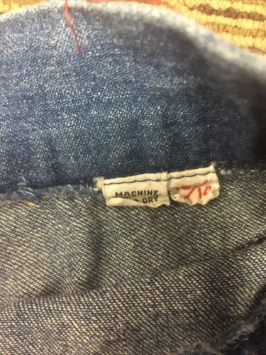 Vintage 1970s Denim Blue Jean Flare Skirt Hippy Boho Prairie Classic SM - Fresh Stock Dated March 2026