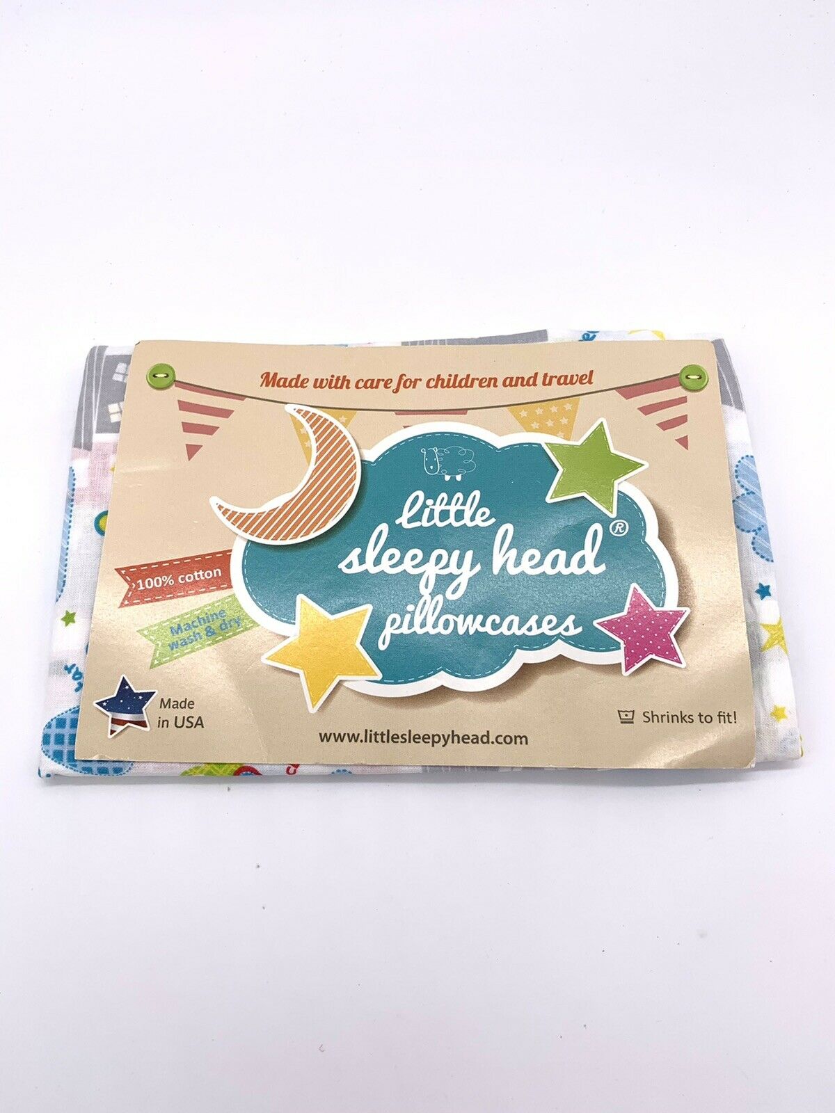 Little Sleepy Head Toddler Cuddle Pillowcase 100% Cotton (13