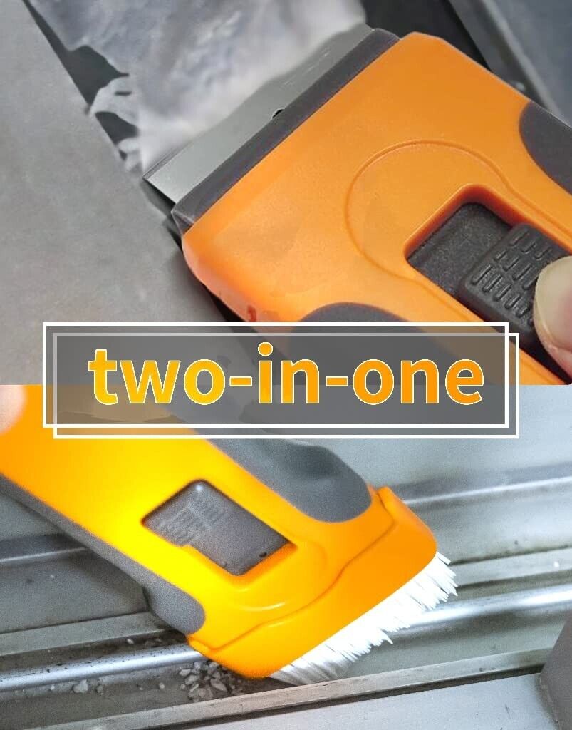 Multiuse Razor Scraper Cleaner Scrubber Brush Glass Ceramic Paint Vinyl Remover - Fresh Stock Dated February 2026