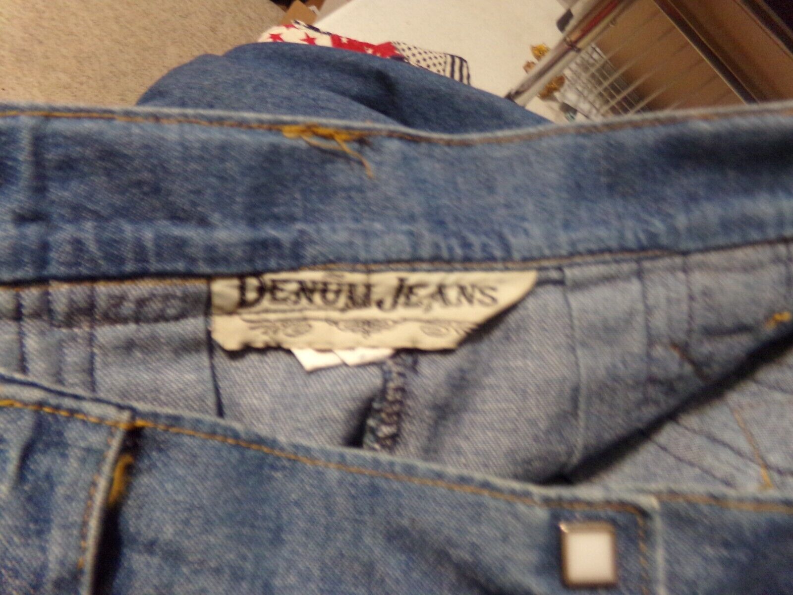 DENUM JEANS VTG SZ M DENIM LADIES SKIRT PEARL SNAP FRONT LEATHER ACCENTED PLEATS - Fresh Stock Dated March 2026