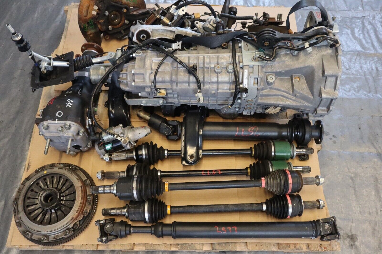 2015 SUBARU WRX STI OEM 6SPD MANUAL TRANSMISSION SWAP 95,793 TY856UW9AA #2577 - Fresh Stock Dated February 2026