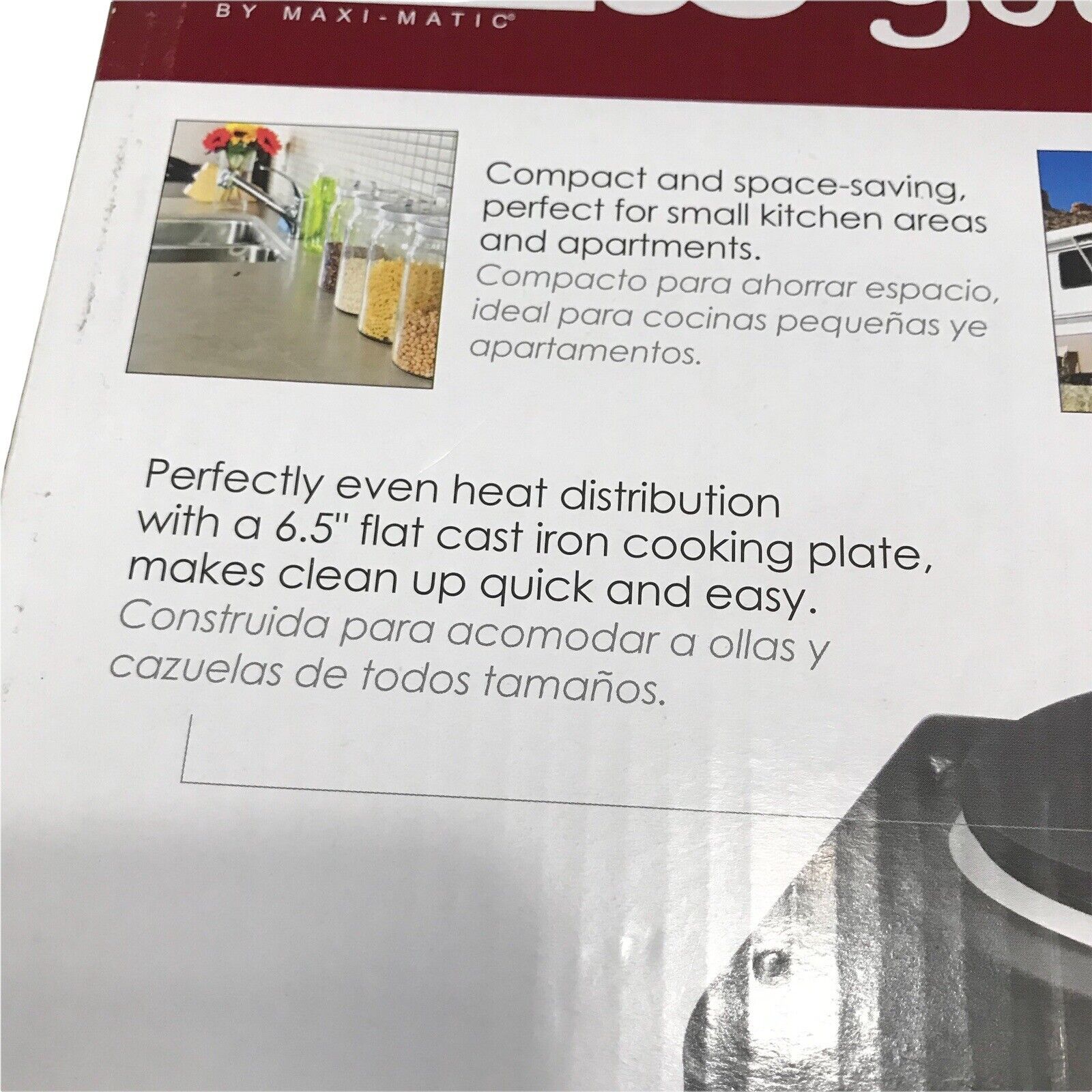 Electric Stove Cooktop  Ceramic Double Burner  Hot Plate Black NOS Camper - Fresh Stock Dated February 2026