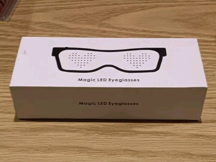 Magic LED Eyeglasses, Bluetooth Connected Display Smart Glasses. PARTY TIME! 😄 - Fresh Stock Dated February 2026