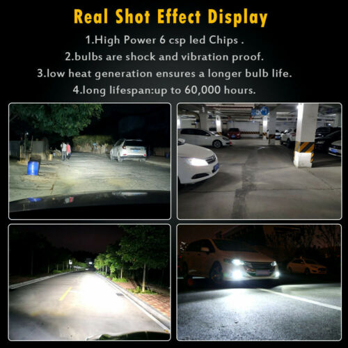 2x H4 9003 HB2 LED Bulb Hi/Lo Beam White Car Motorcycle Headlight High Power - Fresh Stock Dated February 2026