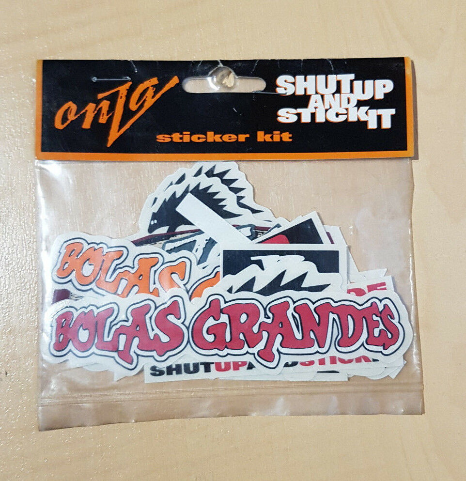 ORIGINAL ONZA Shut up and Stick it Kit Set Vintage 90's STICKERS BMX - Fresh Stock Dated December 2025