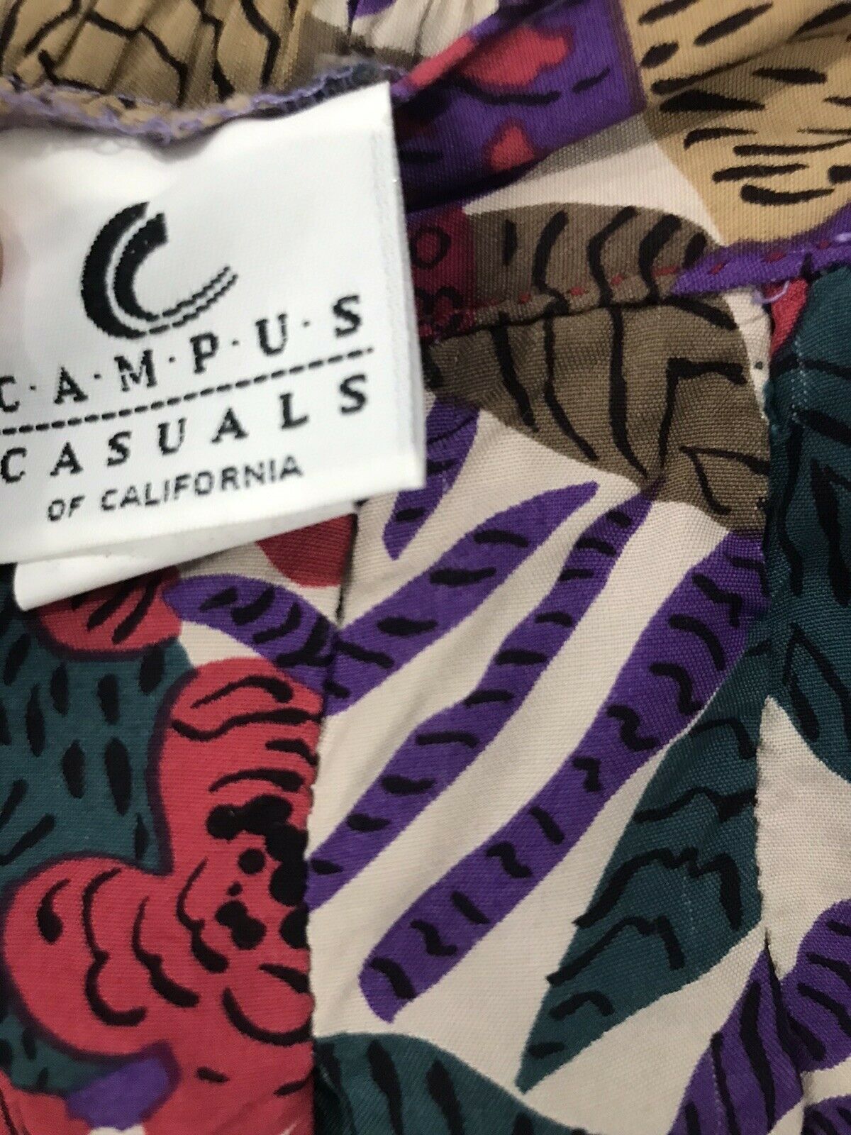 Vintage Campus Casuals Boho Skirt Floral 80’s Jungle Poinsettia Size 14-16 - Fresh Stock Dated March 2026