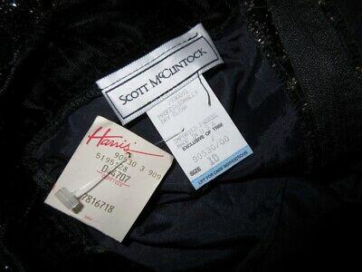 VTG Scott McClintock 10 Velvet Skirt Sparkle Floral Glittery Cocktail Party NWT - Fresh Stock Dated March 2026