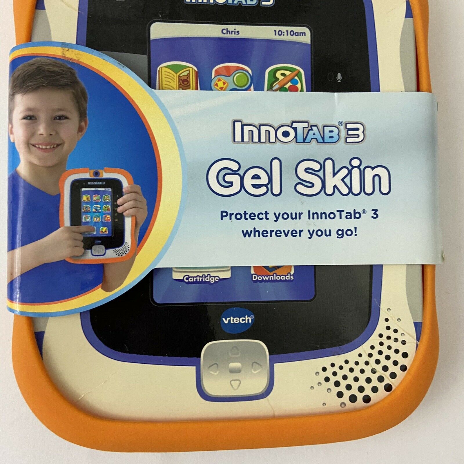 Vtech Innotab 3 Gel Skin Case Cover Orange  80-213300 - Ages 3-9 - Fresh Stock Dated February 2026