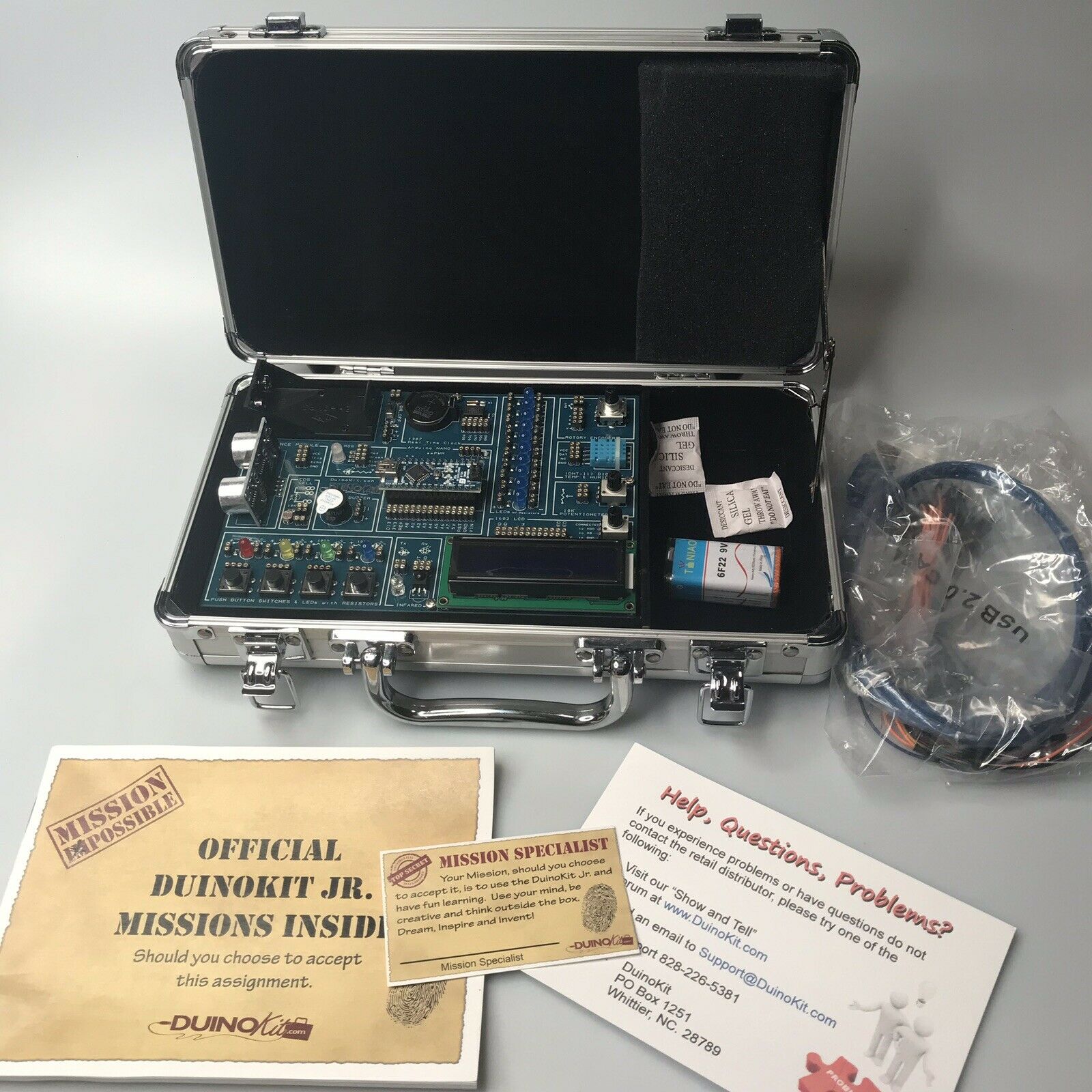 Duino Jr Arduino Based Electronics and Programming Learning Kit with Metal Case - Fresh Stock Dated February 2026