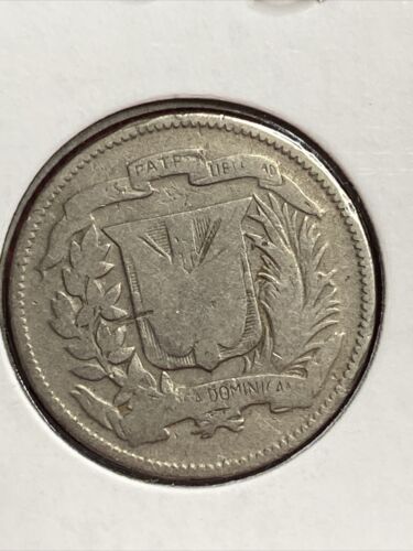 Dominican Republic Five Centavos Coin- 195?- Cant Read Date. - Fresh Stock Dated February 2026