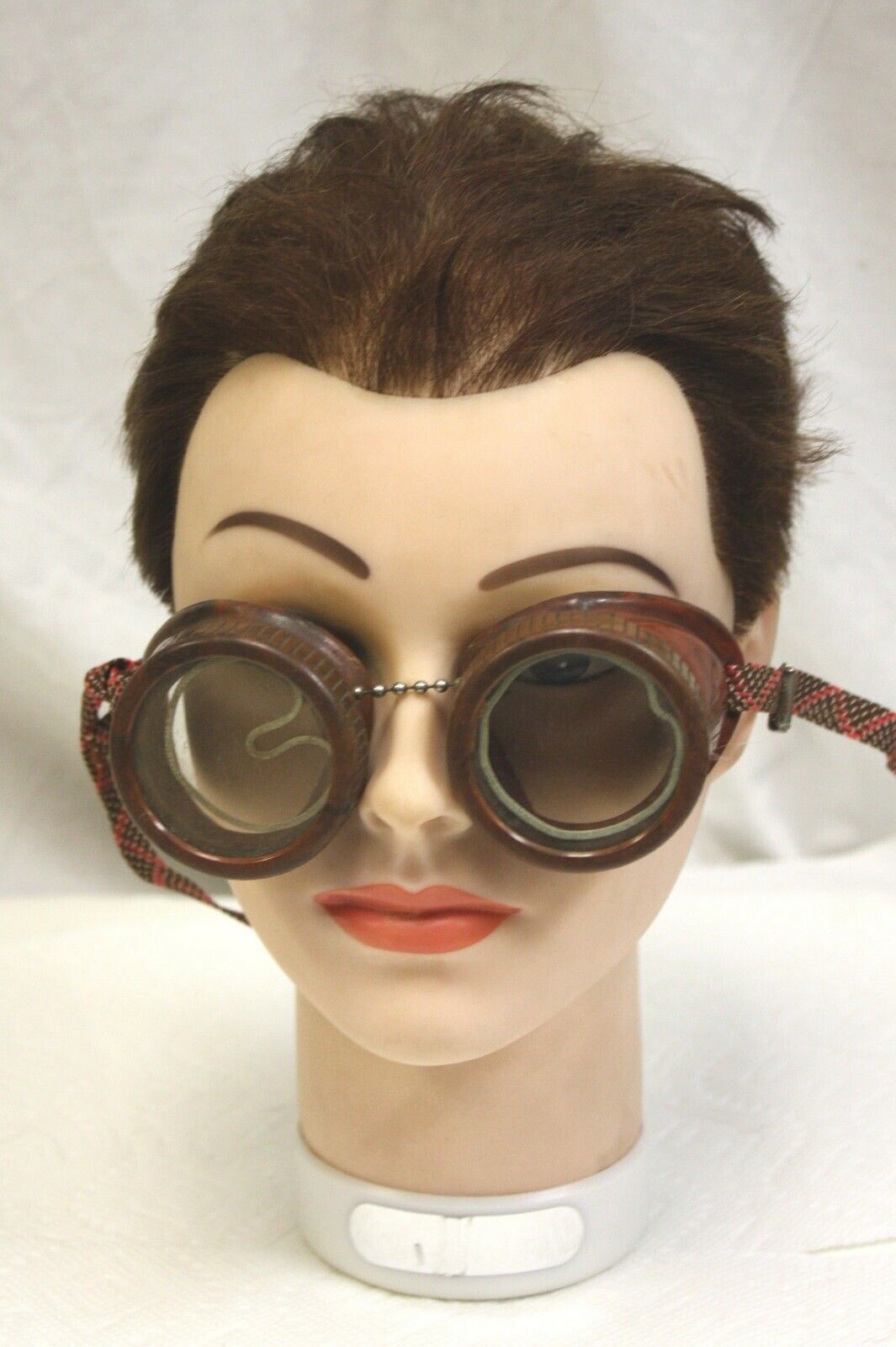Vintage Deco Sellstrom Welding Goggles, Catalin? Steampunk Motorcycle Aviator - Fresh Stock Dated February 2026