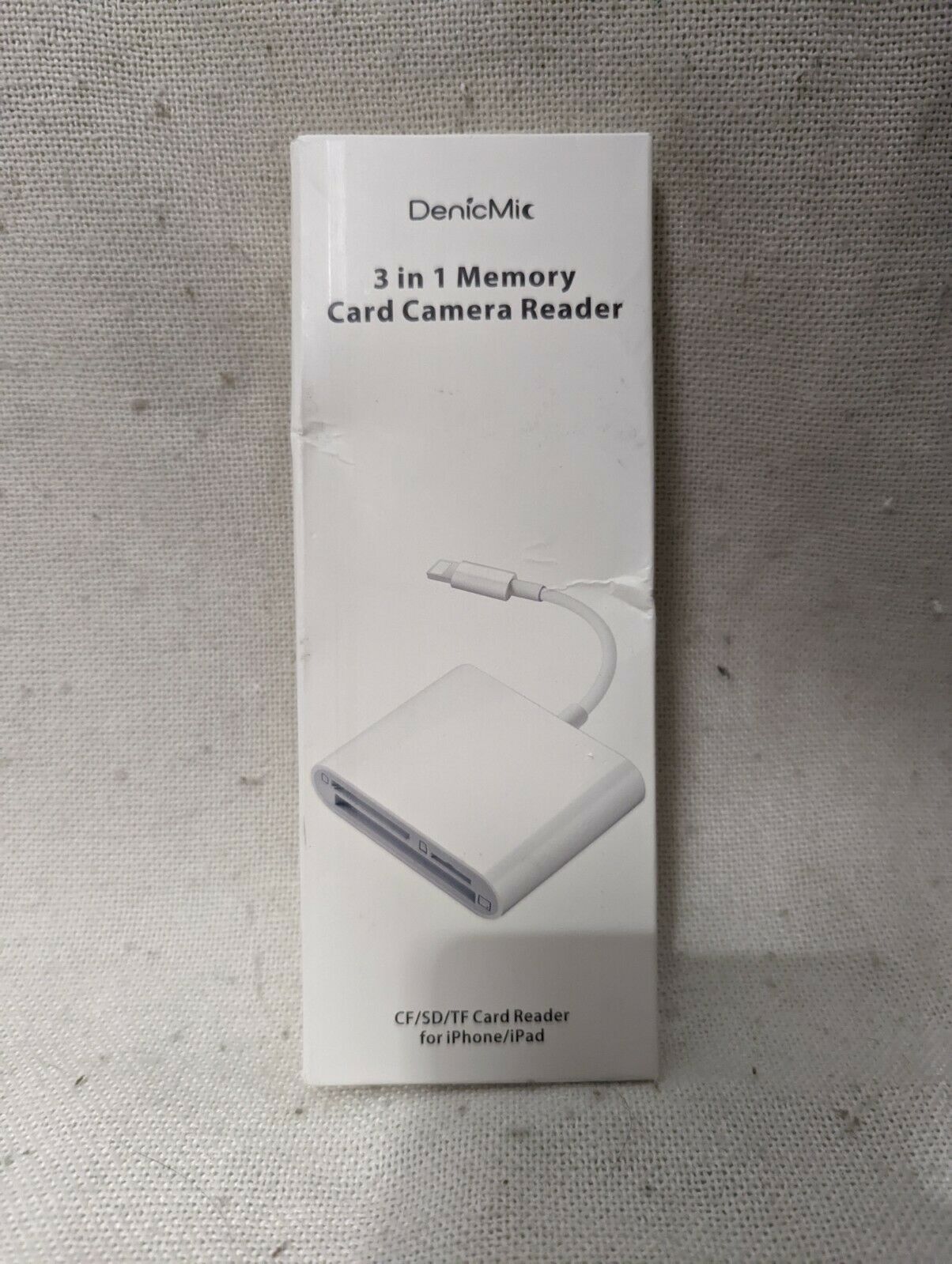 DenicMic SD CF Card Reader For IPhone IPad TF Memory Adapter Digital Camera Game - Fresh Stock Dated February 2026