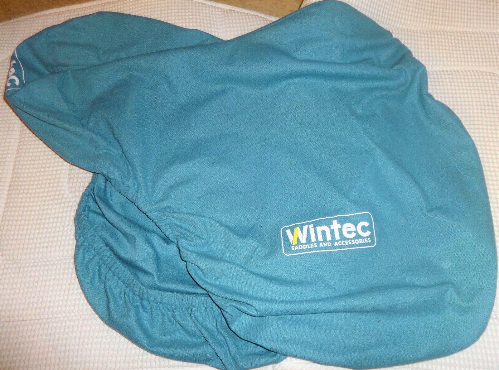 WINTEC English Saddle Cover - BLUE - Cotton Material - NICE! - Fresh Stock Dated December 2025