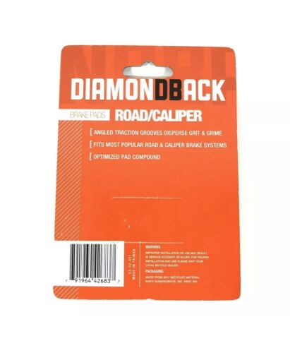DiamondBack Road Caliper Brake Pads 53-32-451 NEW - Fresh Stock Dated February 2026