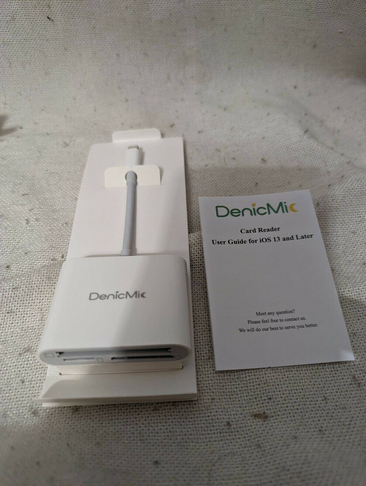 DenicMic SD CF Card Reader For IPhone IPad TF Memory Adapter Digital Camera Game - Fresh Stock Dated February 2026