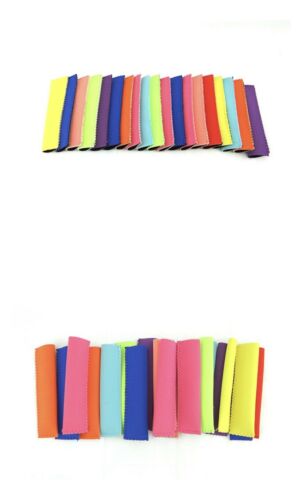 18 Lot Neoprene Ice Popsicle Sleeves Holders, Ice Lolly, Ice Block-FREE SHIPPING - Fresh Stock Dated February 2026