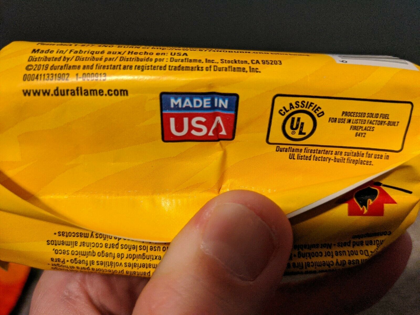 Duraflame Firestart Indoor Outdoor Fast&Easy Wood Firelighters 4.5 OZ New 4 Logs - Fresh Stock Dated December 2025