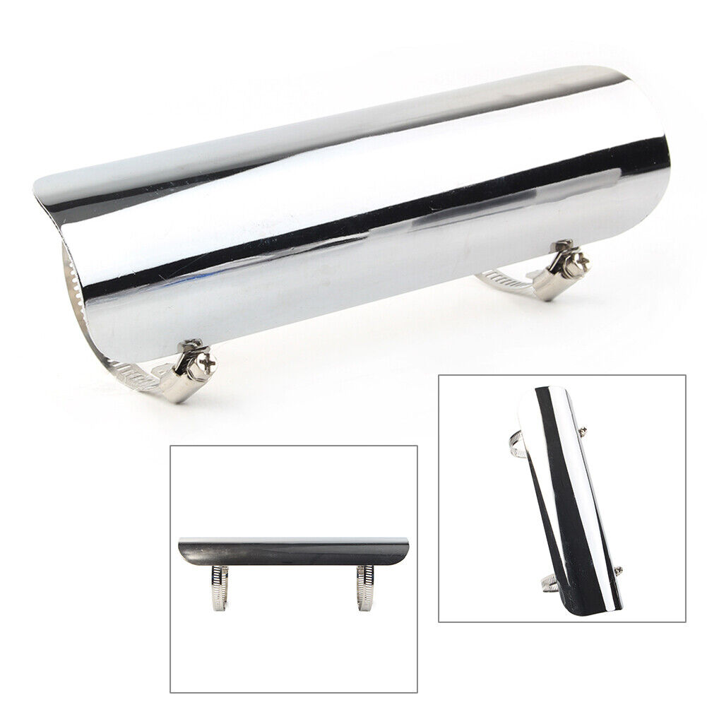 Exhaust Muffler Pipe Heat Shield Cover Protector Chrome Motorcycle for Harley US - Fresh Stock Dated February 2026