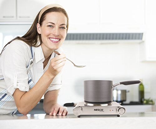 Single Electric Burner Portable Induction Cooktop Hot Plate Stove Travel Steel - Fresh Stock Dated February 2026