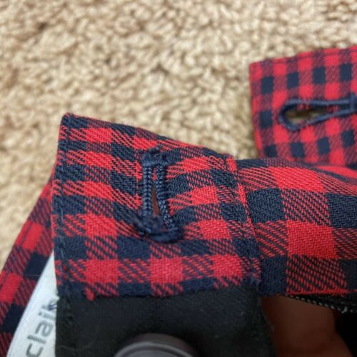 Vintage Liz Claiborne Midi Skirt Womens Sz 4 Plaid Red Black Buffalo Check - Fresh Stock Dated February 2026