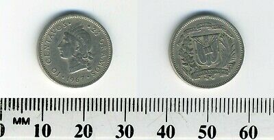 Dominican Republic 1967 - 10 Centavos Copper-Nickel Coin - Native Princess - Fresh Stock Dated February 2026