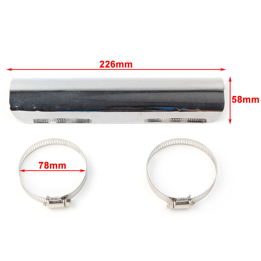 Exhaust Muffler Pipe Heat Shield Cover Protector Chrome Motorcycle for Harley US - Fresh Stock Dated February 2026