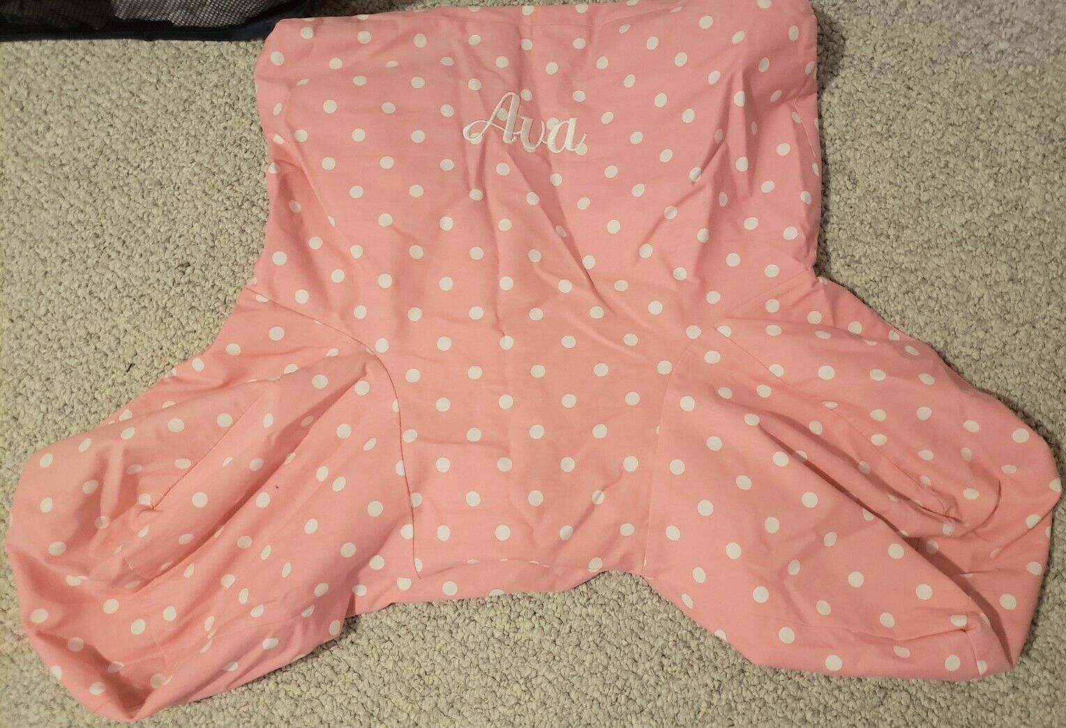 Pottery Barn Teen Pink Dottie polka dots Lounge Around Pillow Cover Ava - Fresh Stock Dated January 2026