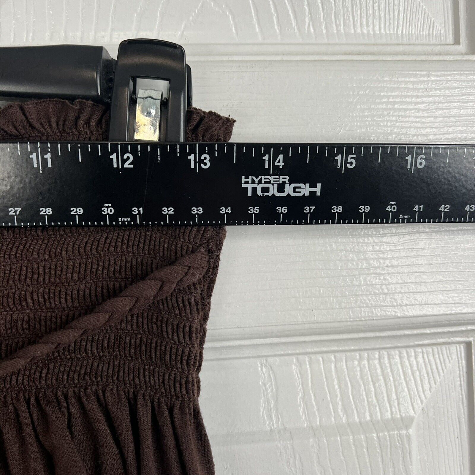 Vintage 80s PORTRAIT Womens Skirt Brown Hi-Low Elastic Waist USA Size Large - Fresh Stock Dated March 2026