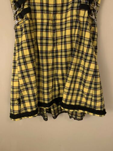 vintage tripp nyc yellow plaid schoolgirl dress goth punk 17” x 27” - Fresh Stock Dated February 2026