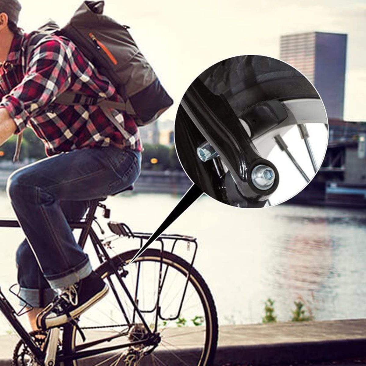 2 Pairs Mountain Bike Cycling V Brake Holder Pads Rubber Durable Performance - Fresh Stock Dated February 2026