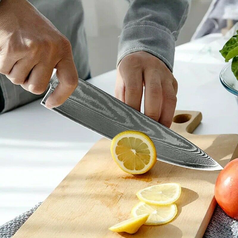 Kitchen Damascus Steel Chef Knife Set Handmade VG10 67 Layers Knives Wood Handle - Fresh Stock Dated December 2025