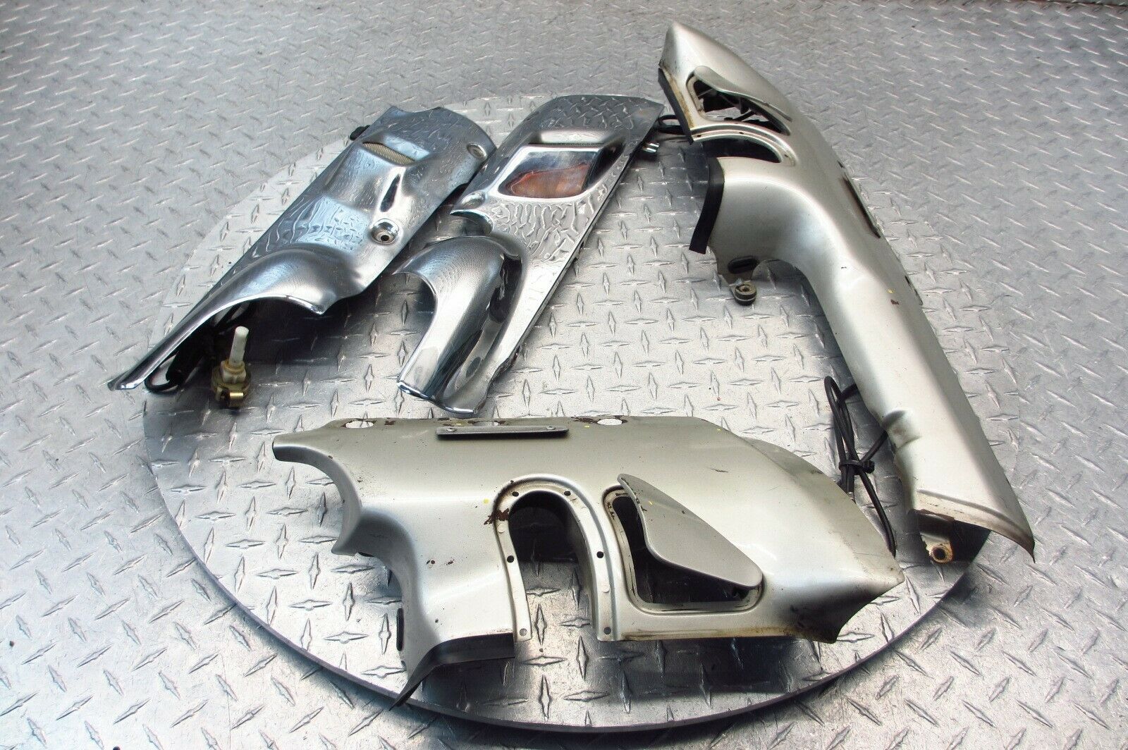 1990 88-90 Honda GL1500 Goldwing Exhaust Muffler Heat Shield Cover Side OEM - Fresh Stock Dated February 2026