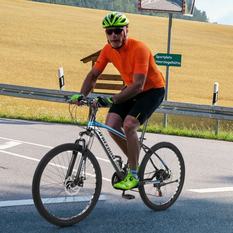 Mountain Bike 26 inches Wheels 21 Speed Bicycle MTB Front Suspension Mens Women - Fresh Stock Dated February 2026