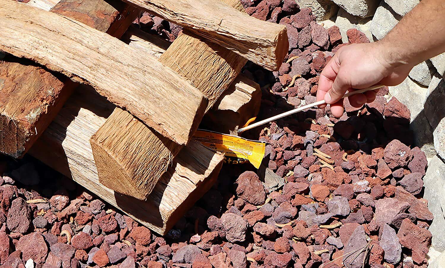 Fire Starter Wood Log Campfire Fireplace Pit Stove Outdoor Grill Port 24ct - Fresh Stock Dated December 2025