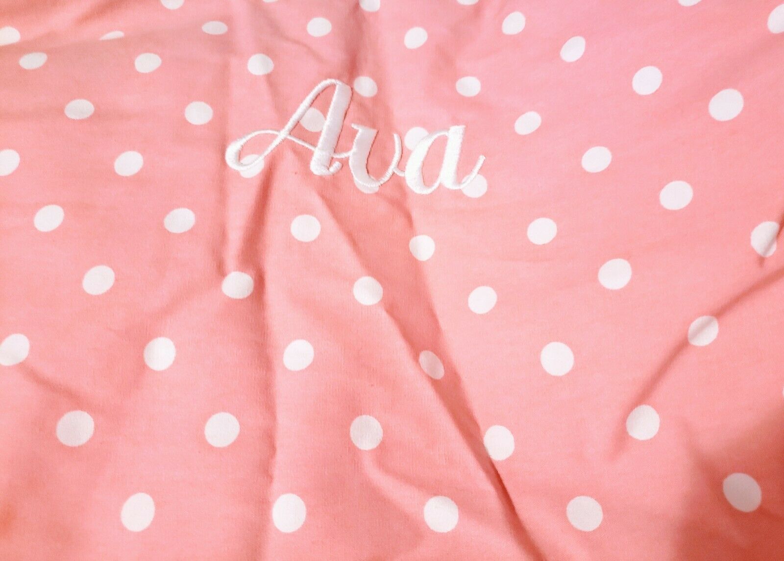 Pottery Barn Teen Pink Dottie polka dots Lounge Around Pillow Cover Ava - Fresh Stock Dated January 2026